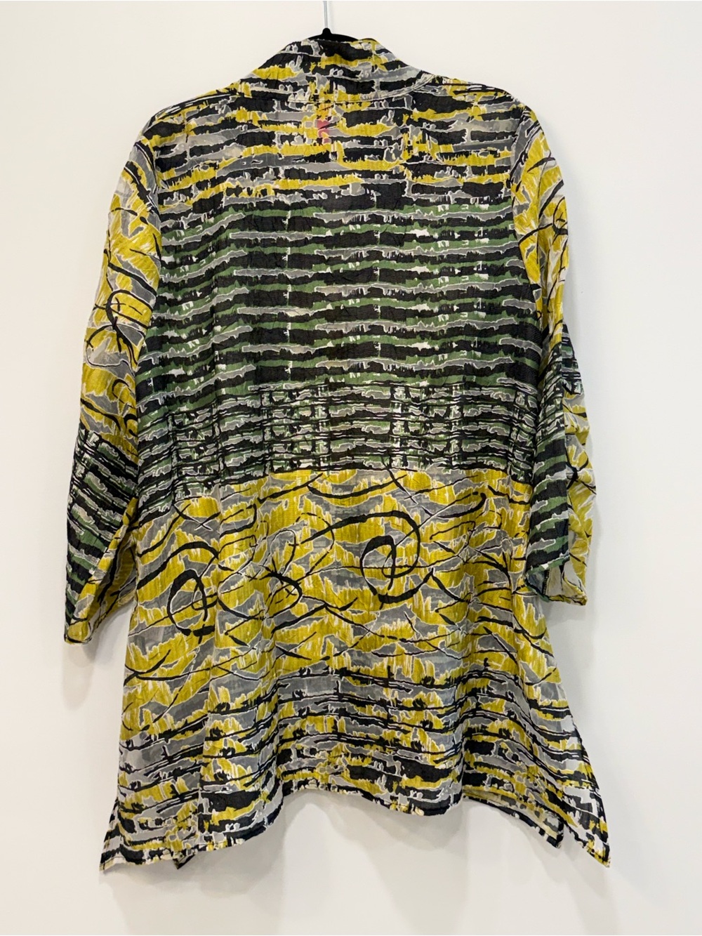 Vibrant Lightweight IC Collection Modern Mandarin Collar Button-Down Tunic XL - Picture 7 of 8